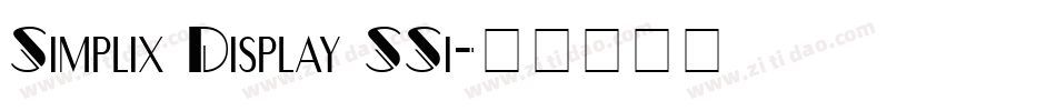 Simplix Display SSi字体转换